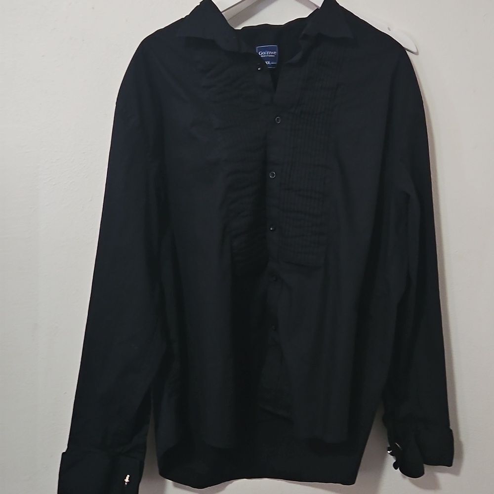 GOLLNWE MEN BLACKSHIRT XXL